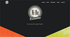 Desktop Screenshot of hihokaraoke.com