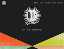 Tablet Screenshot of hihokaraoke.com